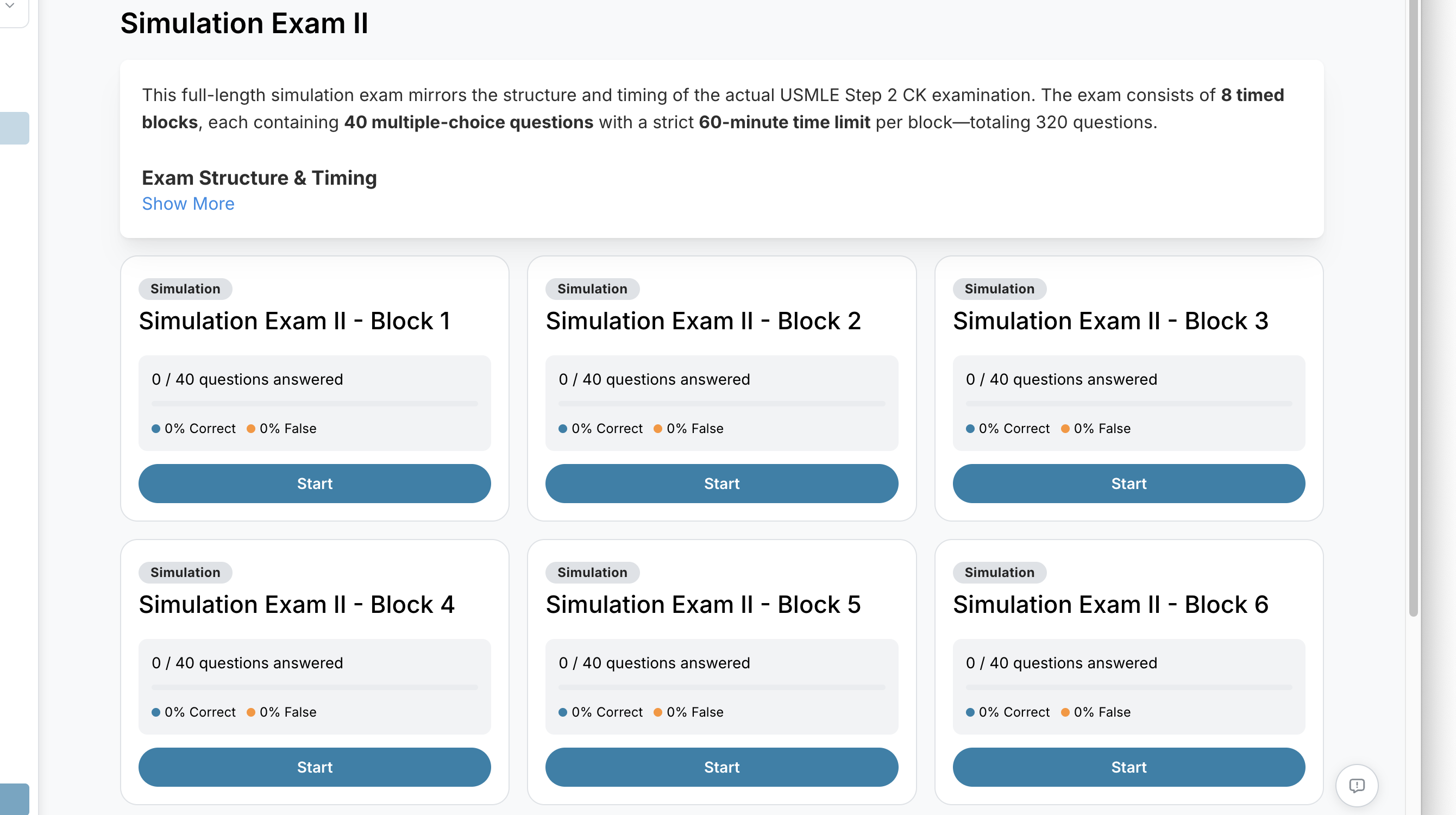 AUGMEDI USMLE Step 2 simulation exam screen